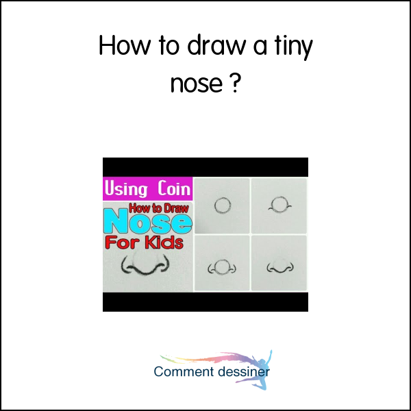 How to draw a tiny nose